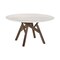 Armen Living Venus and Jackie 5 Piece Walnut and Marble Round Dining Set SETVEDIWA5D - alternate 5